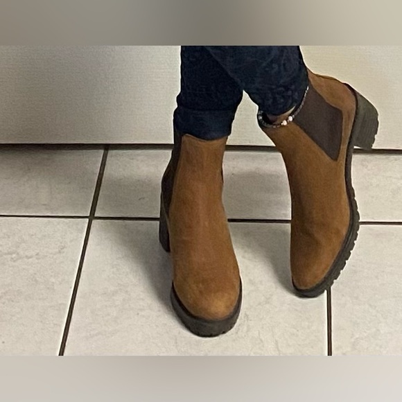 OKER WOMENS REESE COGNAC COLOUR
 BOOTS - Picture 8 of 15